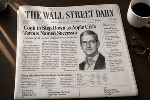 Wall Street Style Business Newspaper Front Page