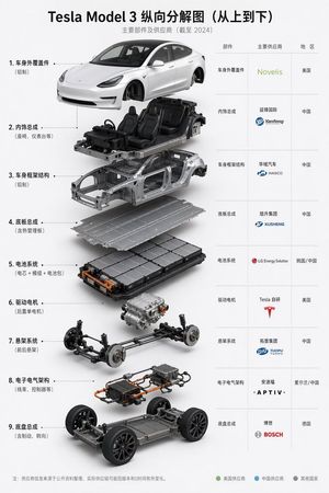 Tesla Model 3 Exploded View