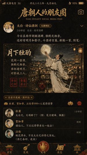 Tang Dynasty Social Media Poster