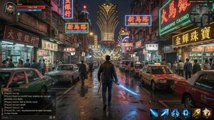 Neon Rainy Macau