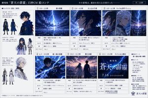 Anime Film Storyboard for 15-Second CM