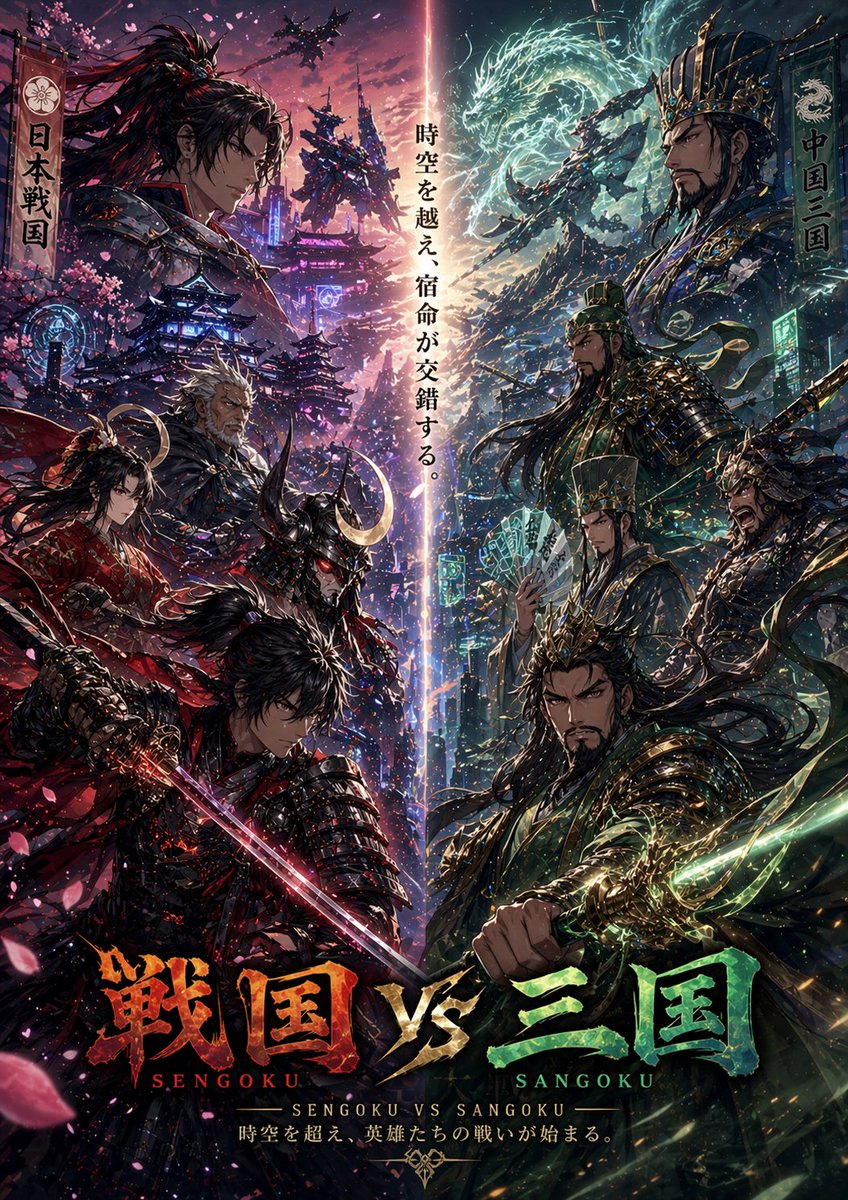Sengoku vs. Three Kingdoms Crossover Poster