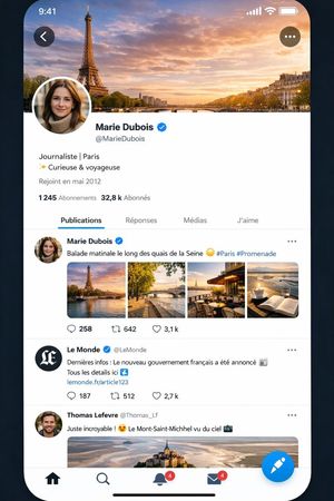 Realistic Social Media Interface