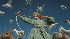 Surreal Archer with Birds and Beasts