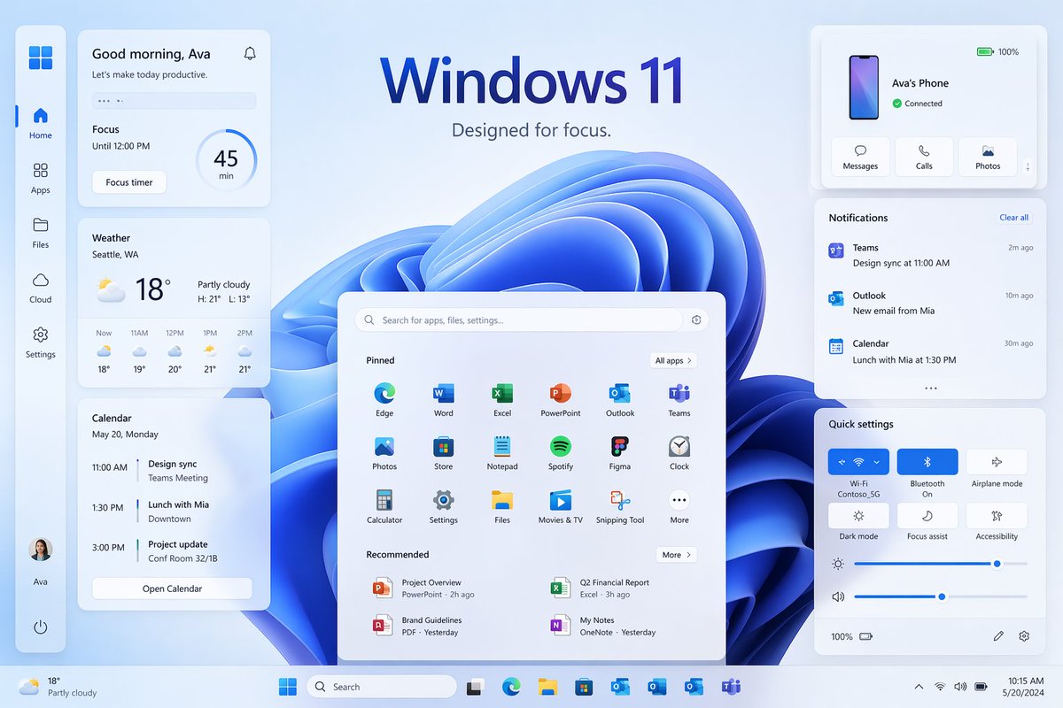 Windows 11 UI Showcase