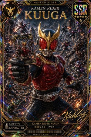 Holographic Kamen Rider Card