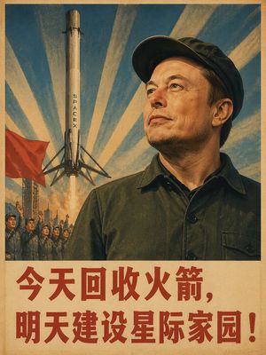 Vintage Chinese Propaganda Poster