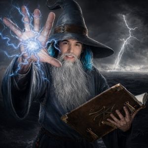 Storm Wizard Portrait