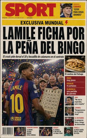 Spanish Sports Newspaper Front Page