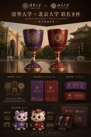 Prestigious University Co-branded Merchandise Poster