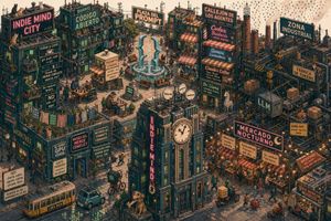 Indie Mind City 等轴测科技街区