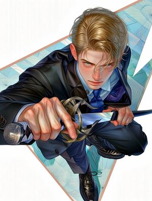 Cyber-Samurai Mobile Game Ad Poster