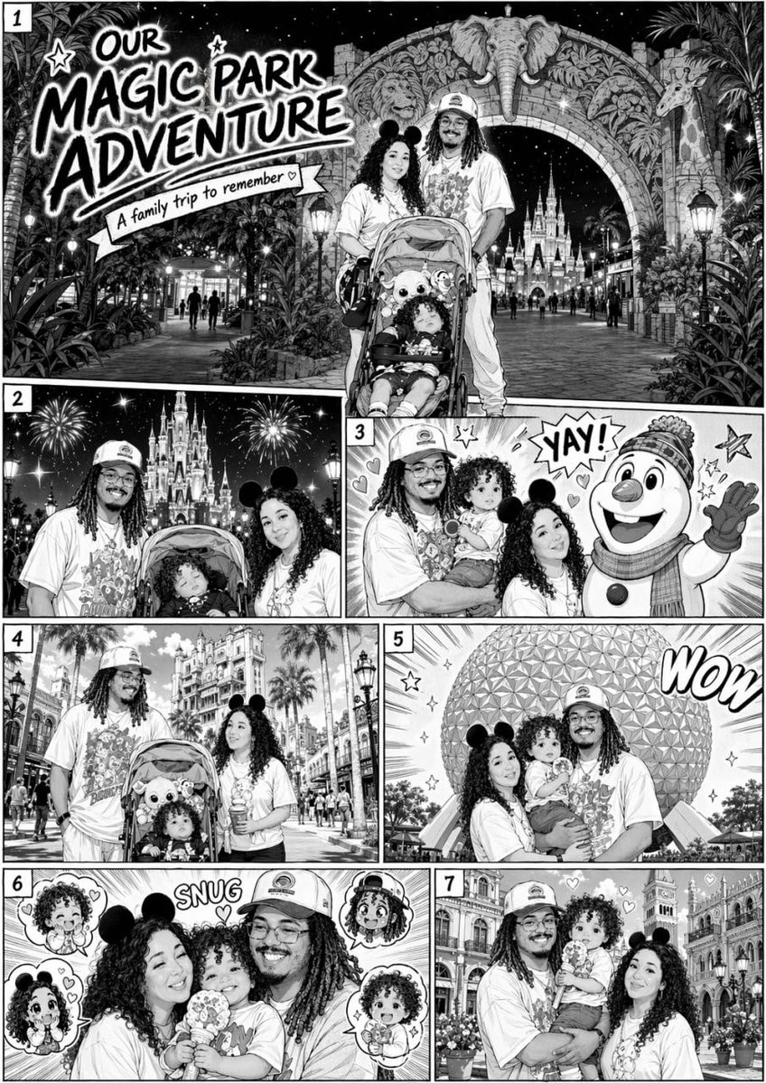 Disney Family Manga Scene