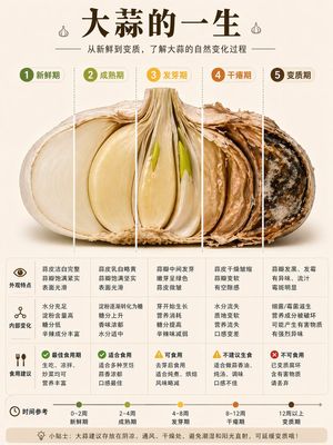 大蒜生命周期信息图