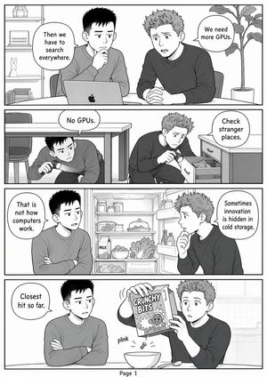 有趣的 GPU 搜索漫画页面