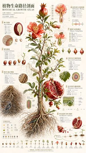 植物生长图谱海报