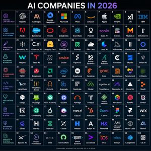 2026 年 AI 公司网格海报