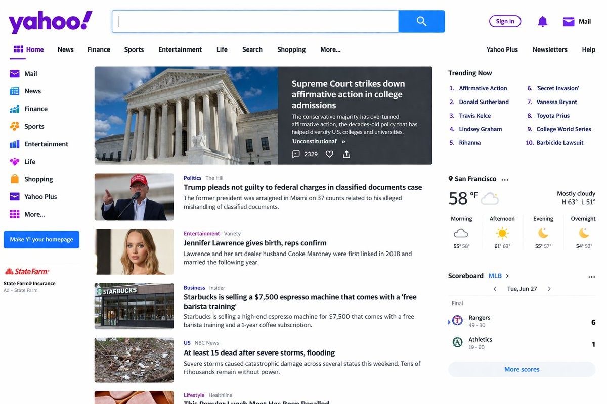Website Homepage Screenshot
