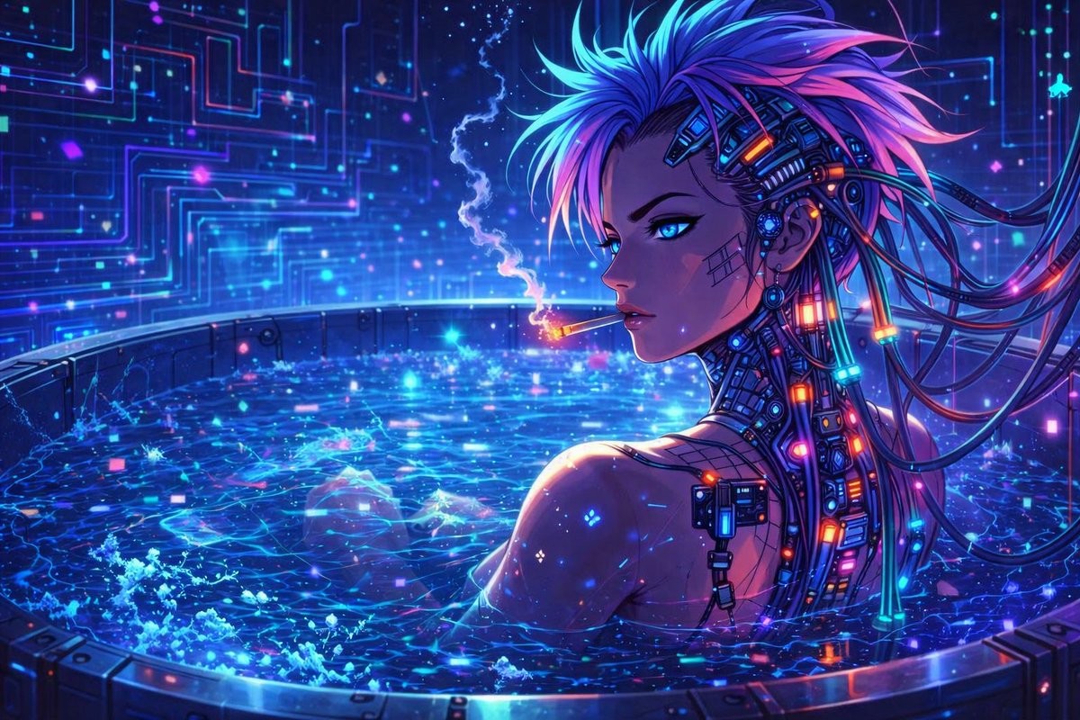 Neon Cyberpunk Tub