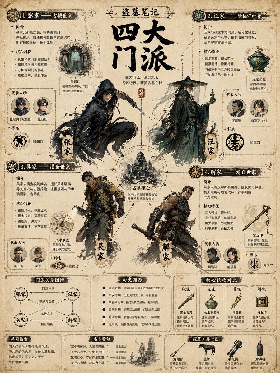 Vintage Faction Infographic Poster