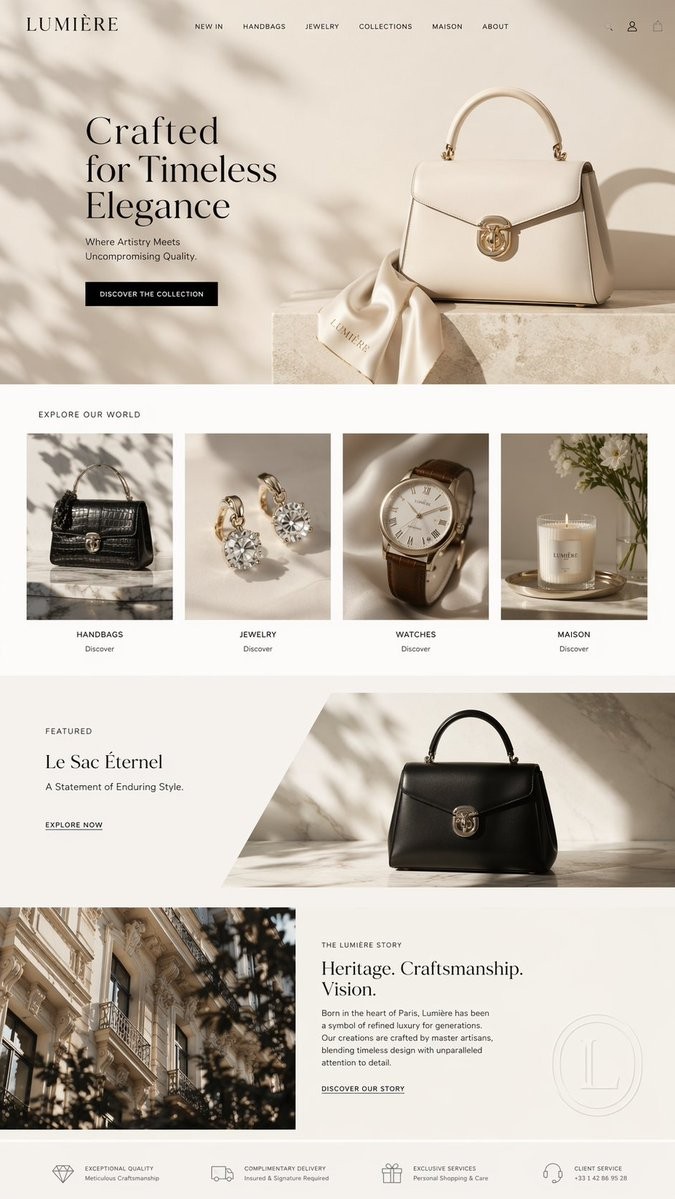 Luxury E-commerce Design