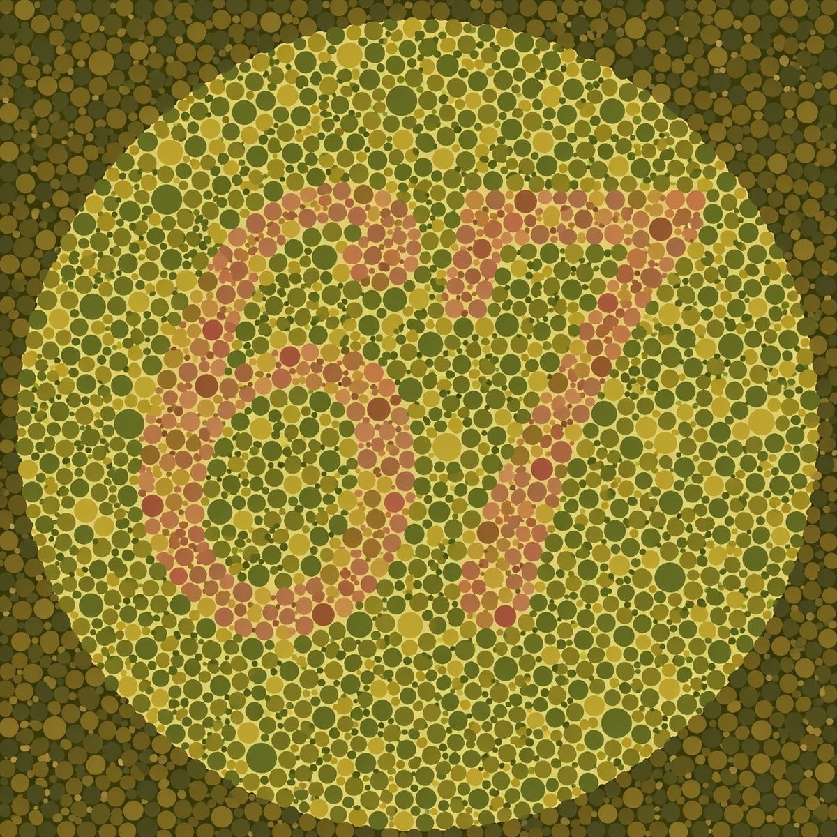 Ishihara Color Blindness Test Plate