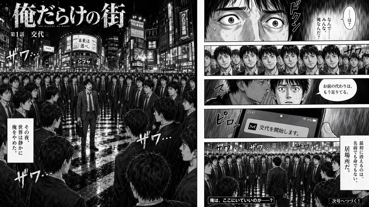 Psychological Thriller Manga Spread