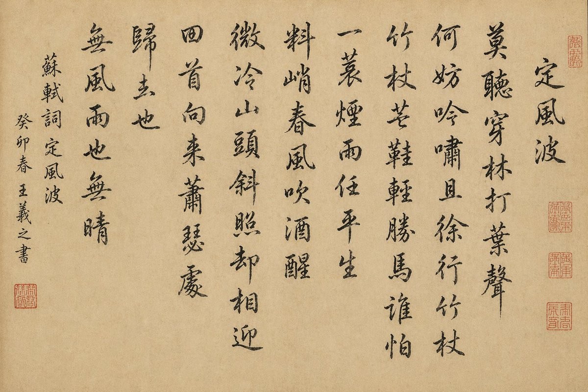 Traditional Chinese Calligraphy Handscroll