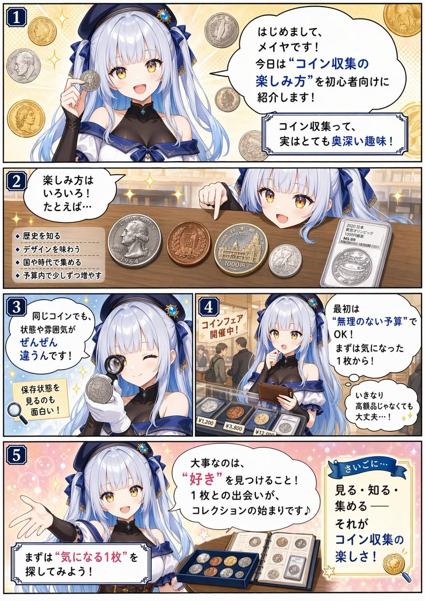 Beginner's Coin Collecting Manga