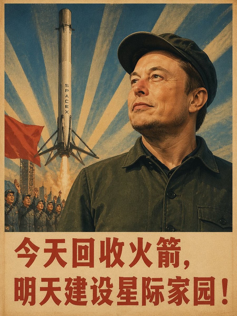 Vintage Chinese Propaganda Poster