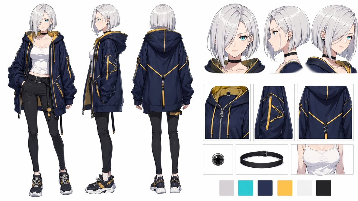 Anime Character Reference Sheet