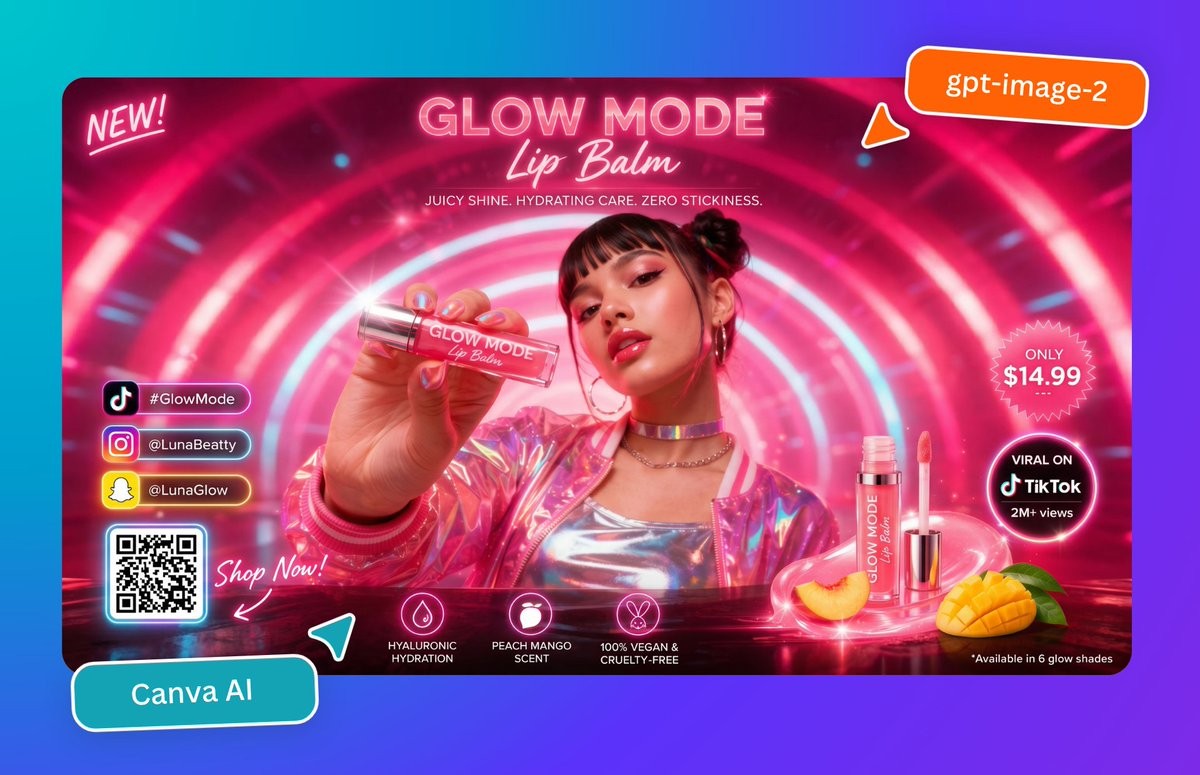 Neon Lip Balm Ad