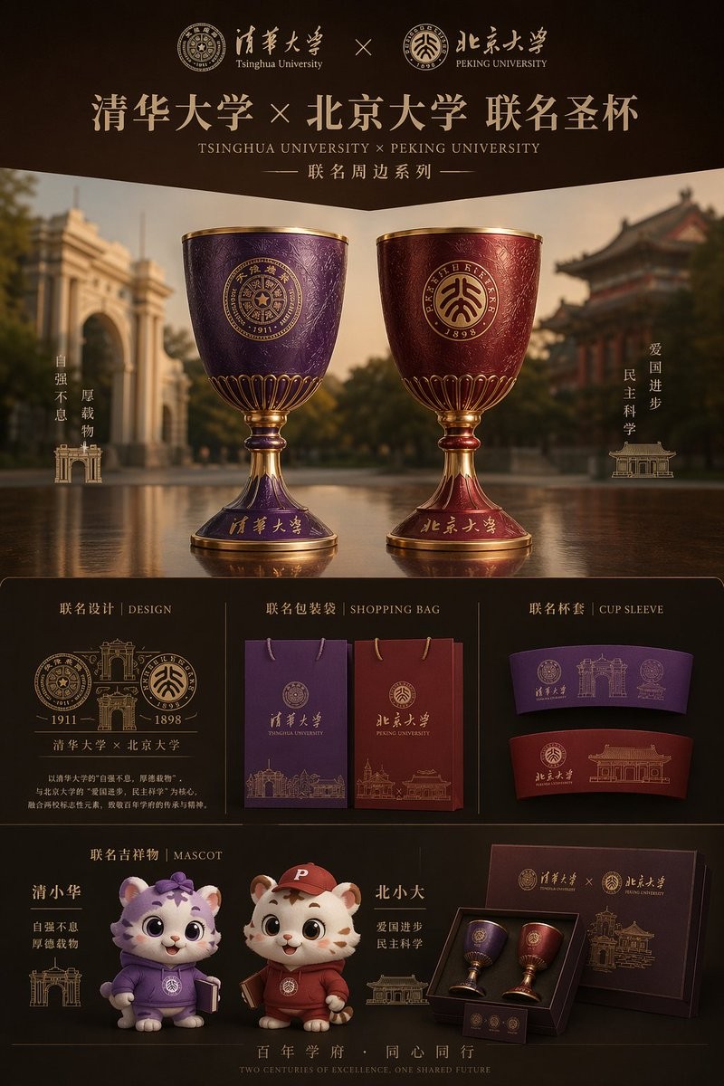 Prestigious University Co-branded Merchandise Poster