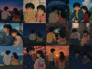 80 年代动画风格记忆网格