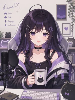 个性化 VTuber 虚拟形象提示词