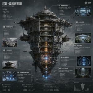 科幻灯塔结构解析图