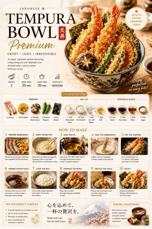 高级食谱海报模板