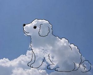 云朵形状涂鸦生成