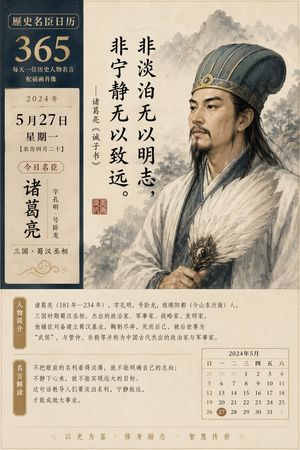 历史人物日历提示词