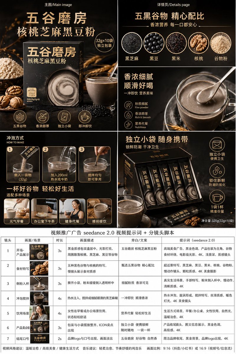 高端谷物粉项目
