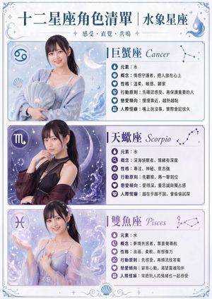 水象星座角色海报