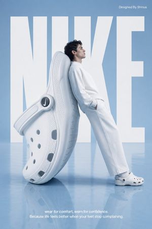 超现实主义 Nike 洞洞鞋广告