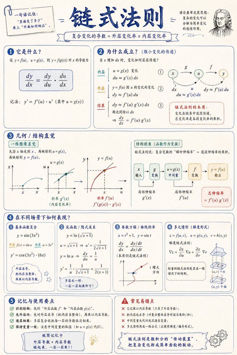 数学可视化信息图提示词