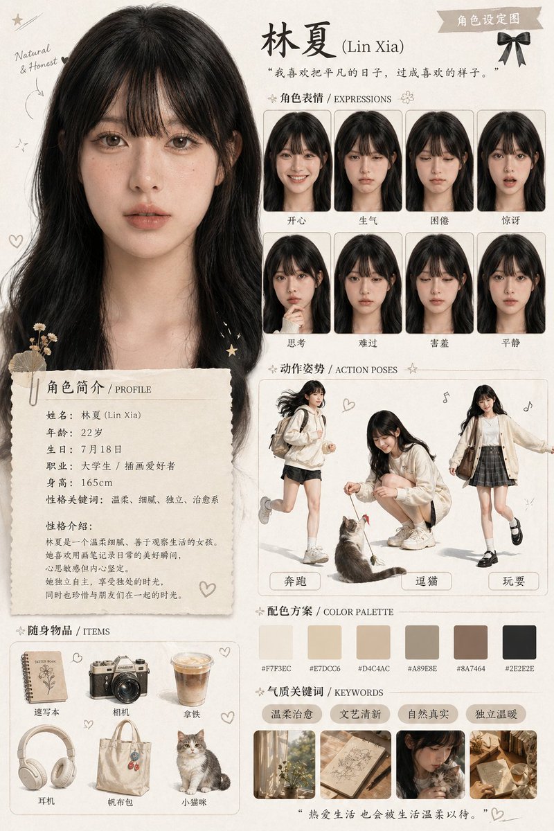 角色资产设计卡