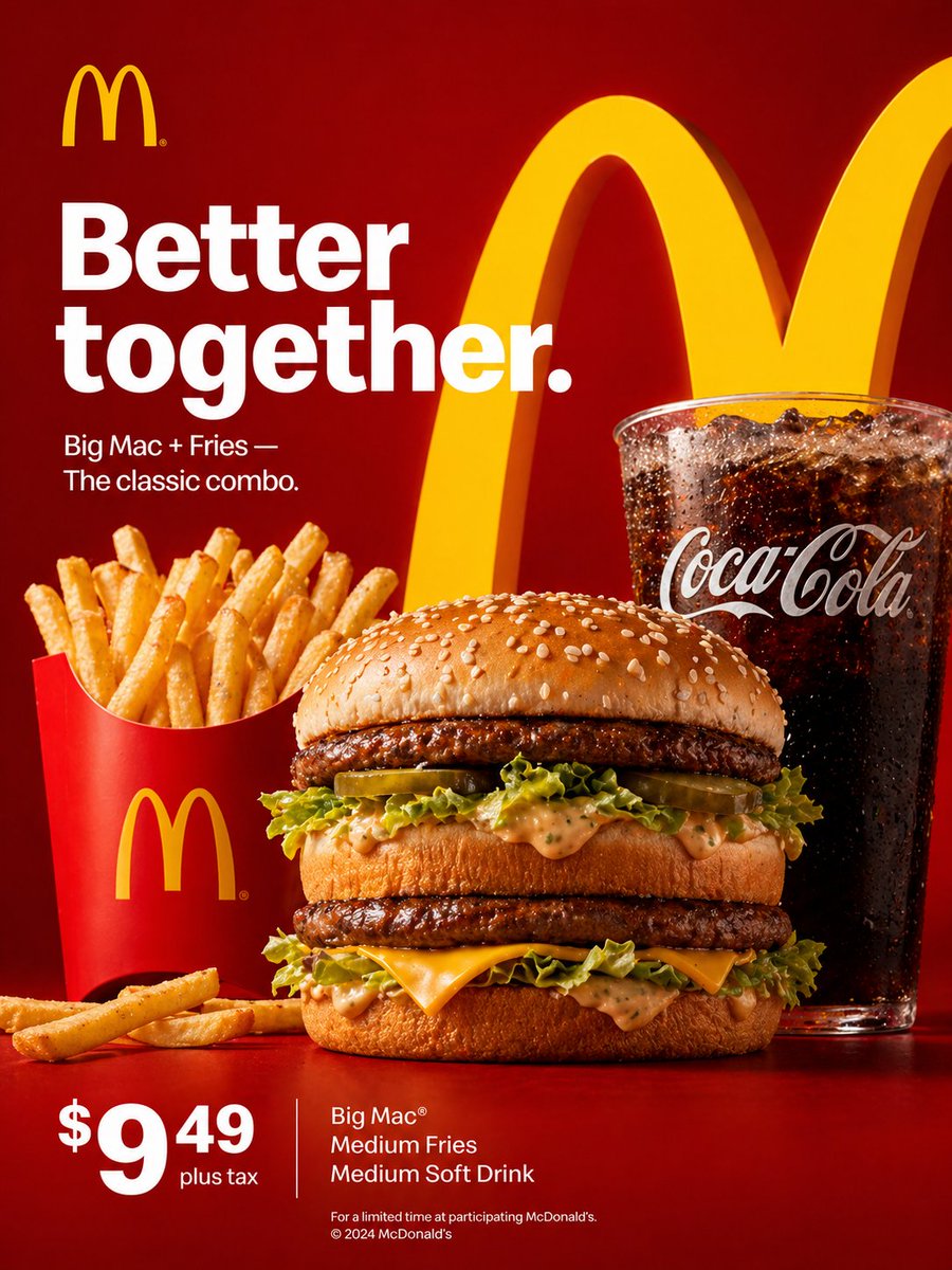 McDonald's 广告提示词