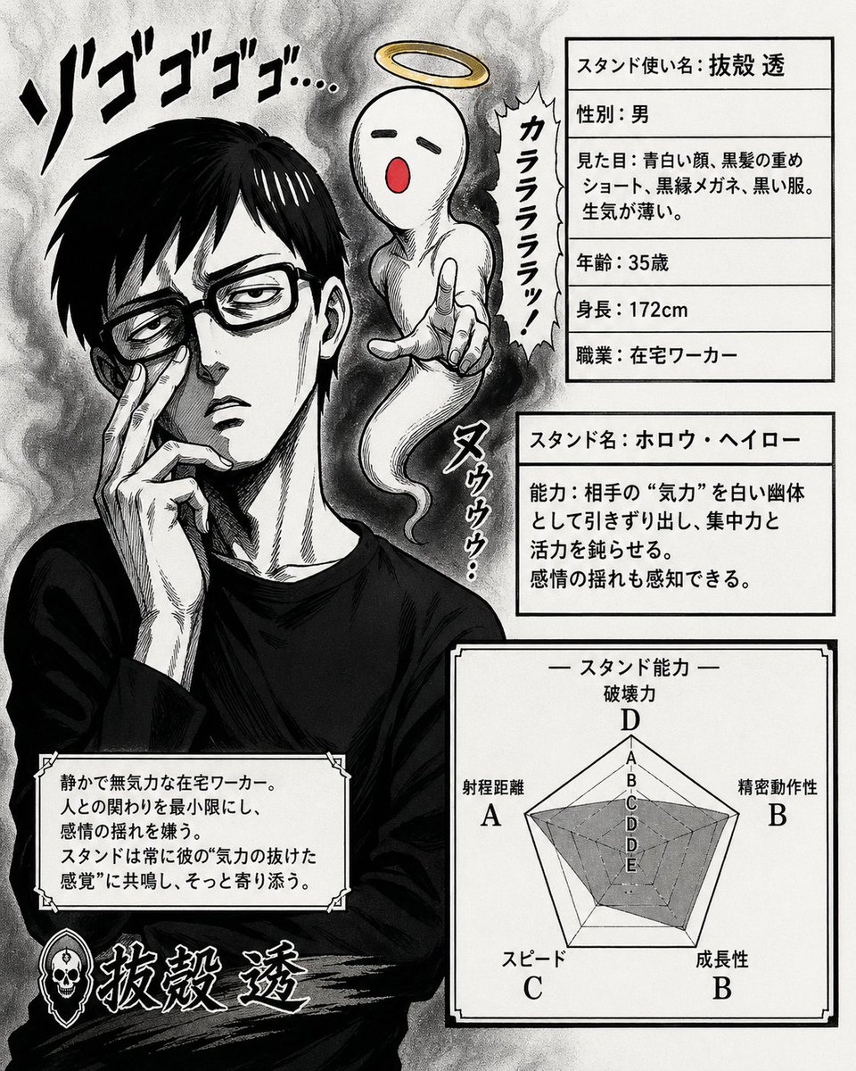 JoJo 风格替身角色卡
