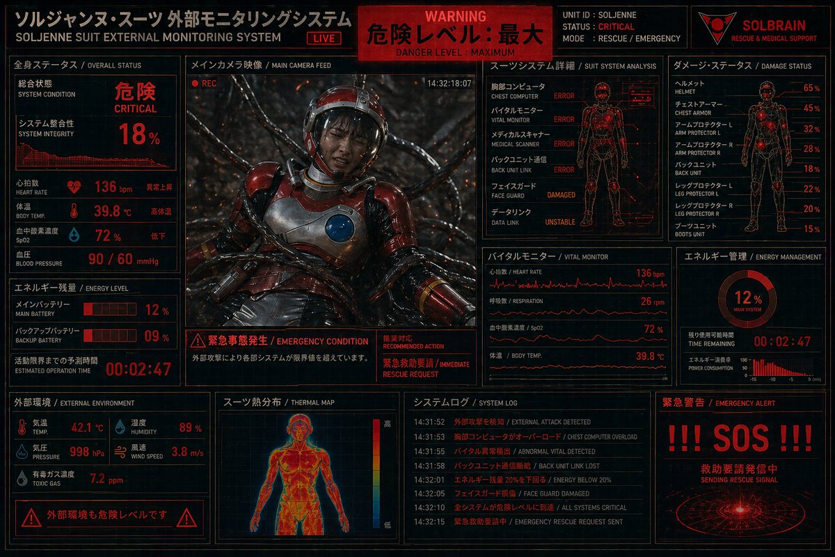 关键救援服监测 HUD