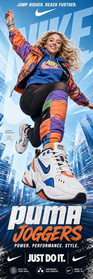 Nike 广告海报提示词