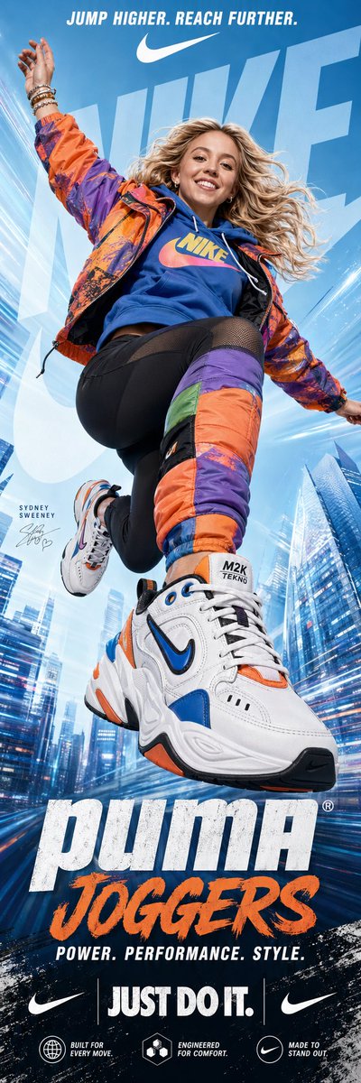 Nike 广告海报提示词