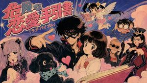 复古漫画风恋爱指南封面